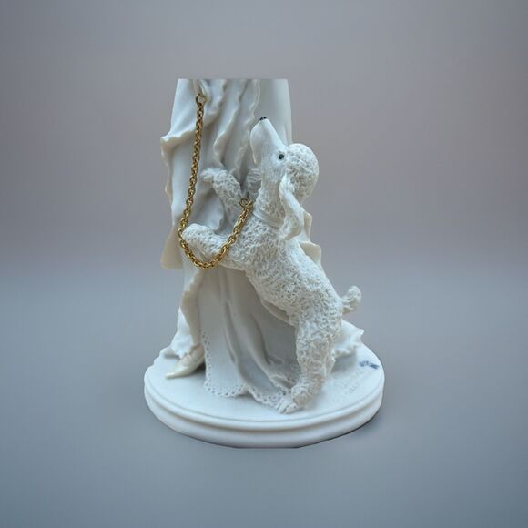 Giuseppe Armani "Dear Friends" Figurine Florence Lady with Poodle & Gold 1994 - Picture 6 of 11